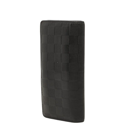 Louis Vuitton Damier Infini Portefeuille Brazza Wallet Onyx Black Leather — view 2