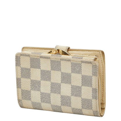 Louis Vuitton Damier Azur Portefeuille Viennois Bifold Wallet White Leather — view 2
