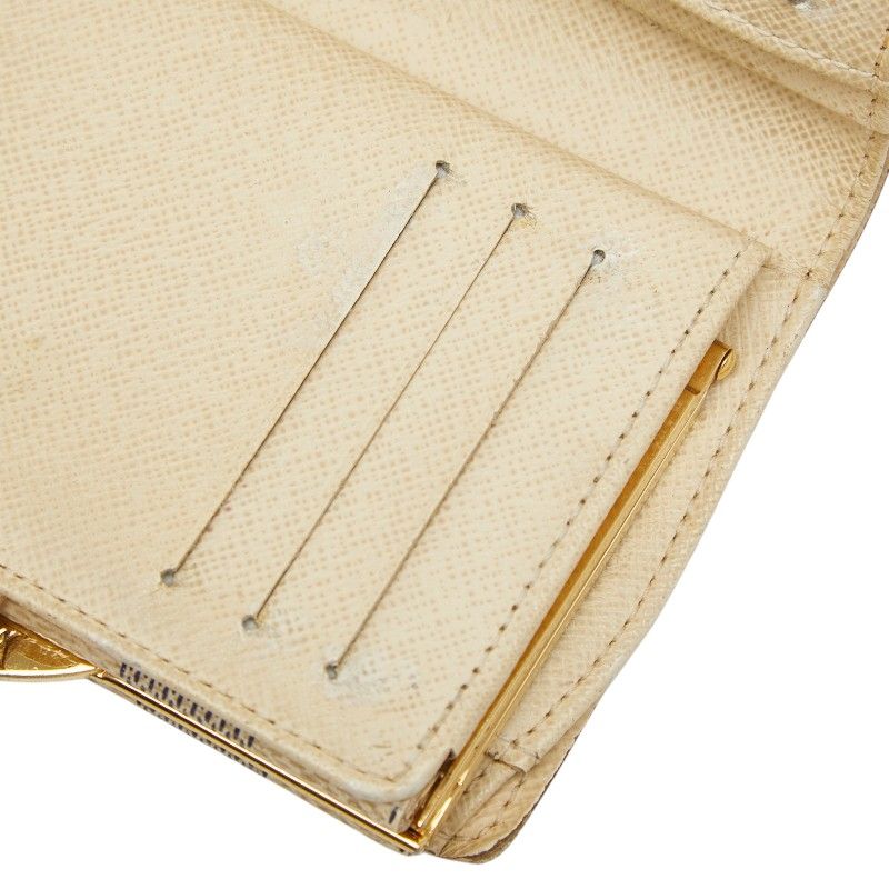 Louis Vuitton Damier Azur Portefeuille Viennois Bifold Wallet White Leather — view 8