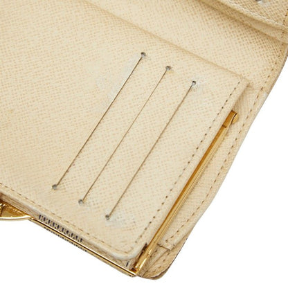 Louis Vuitton Damier Azur Portefeuille Viennois Bifold Wallet White Leather — view 8