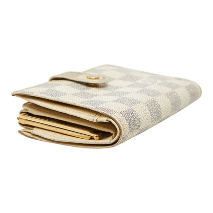 Louis Vuitton Damier Azur Portefeuille Viennois Bifold Wallet White Leather — view 5