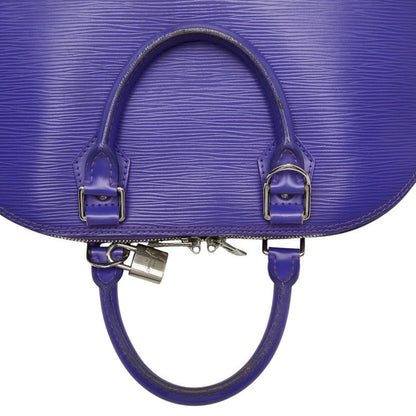 Louis Vuitton Epi Alma PM Handbag Fig Purple Leather — view 8