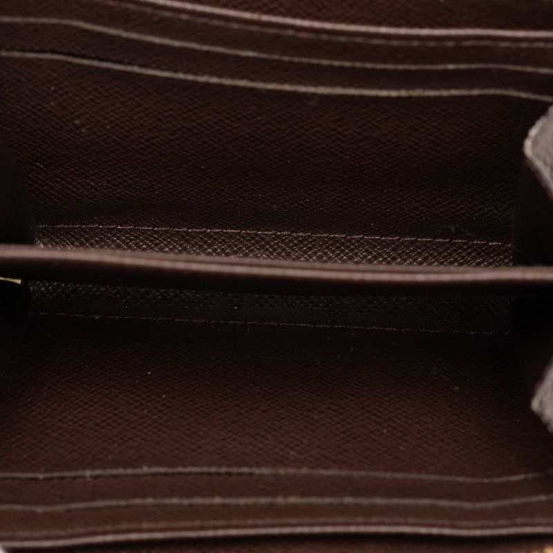 Louis Vuitton Damier Zippy Coin Purse Brown — view 5