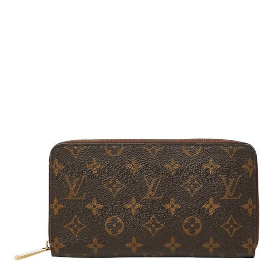 Louis Vuitton Monogram Zippy Organizer Wallet Brown Leather