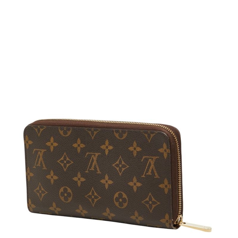 Louis Vuitton Monogram Zippy Organizer Wallet Brown Leather — view 2