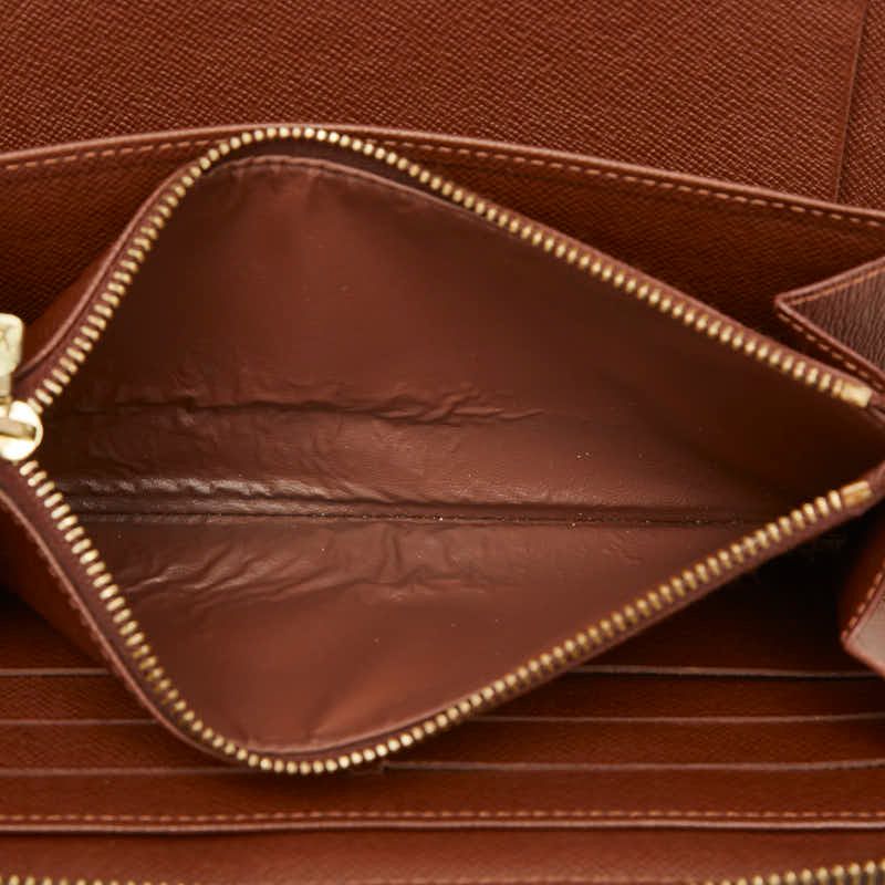Louis Vuitton Monogram Zippy Organizer Wallet Brown Leather — view 9