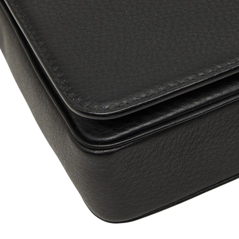 Balenciaga Everyday Chain Wallet Shoulder Bag Black Leather — view 5