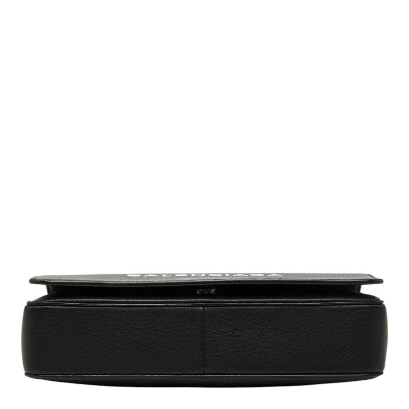 Balenciaga Everyday Chain Wallet Shoulder Bag Black Leather — view 3