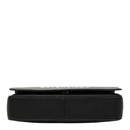 Balenciaga Everyday Chain Wallet Shoulder Bag Black Leather — view 3