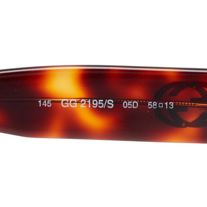 Gucci Vintage Interlocking Sunglasses Brown Acetate Eyewear — view 6