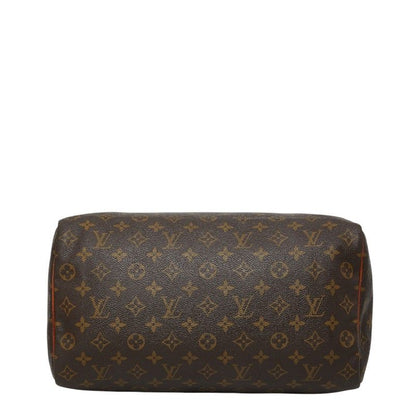 Louis Vuitton for Monogram Speedy 35 Boston Bag Brown Leather — view 3