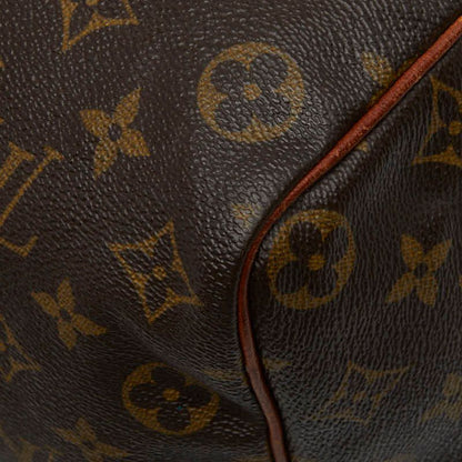 Louis Vuitton for Monogram Speedy 35 Boston Bag Brown Leather — view 5