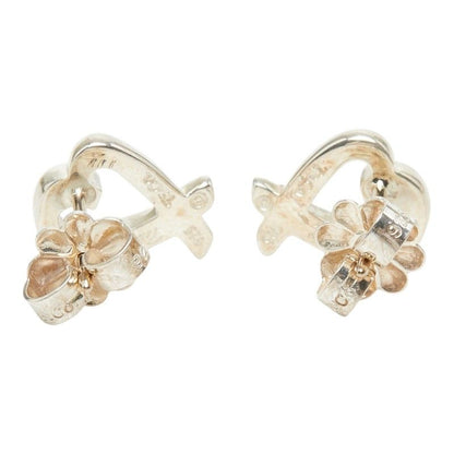 Tiffany & Co Paloma Picasso Loving Heart Stud Earrings Silver — view 3