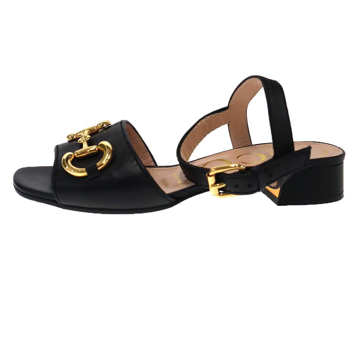 Gucci Horsebit Strap Sandals Black — view 2