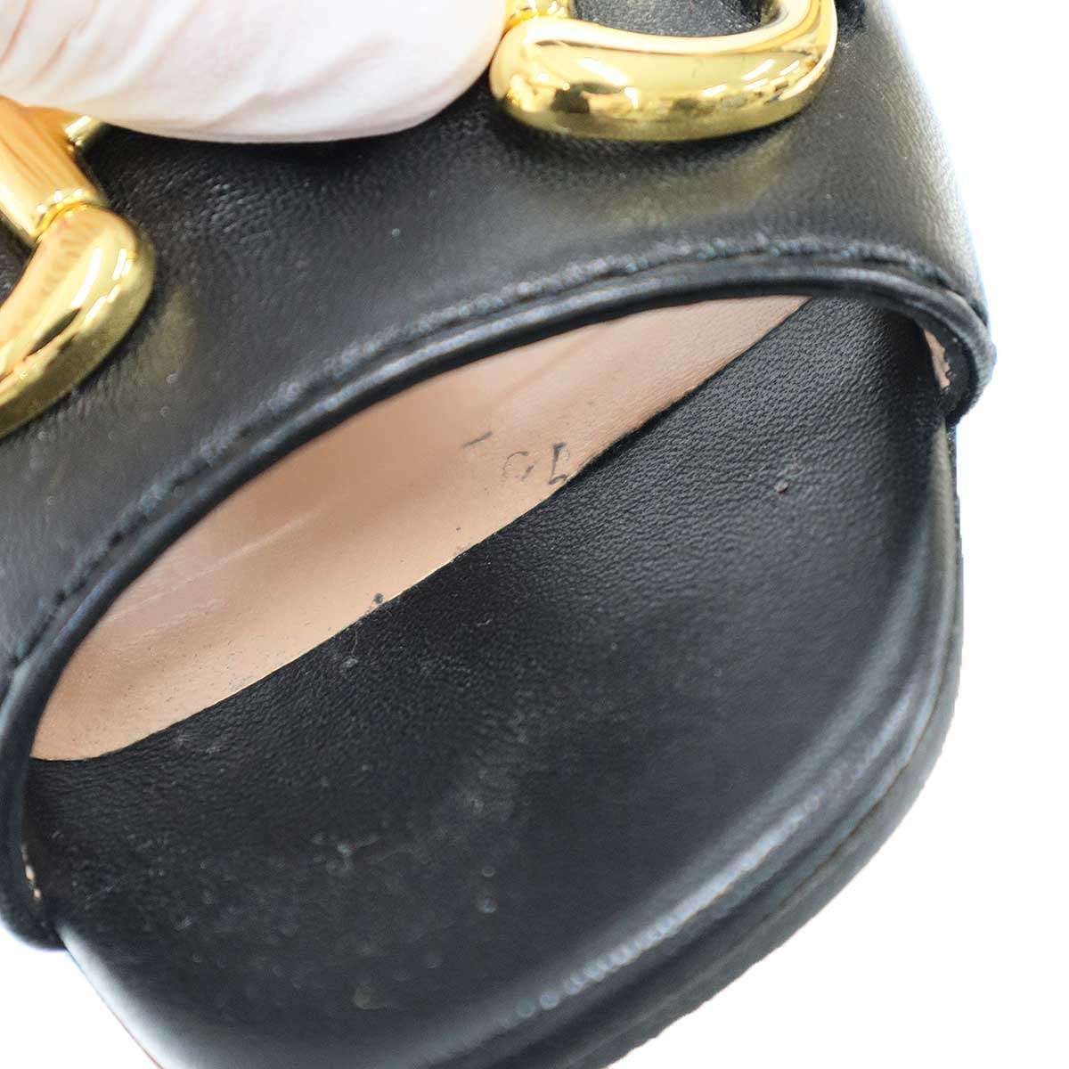Gucci Horsebit Strap Sandals Black — view 7