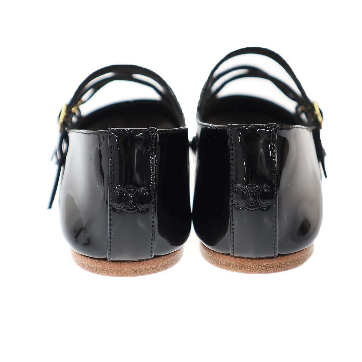 Celine Criss Cross Baby Zuballerina Flat Shoes Black — view 3