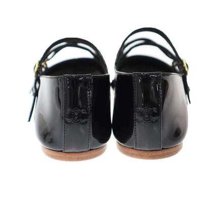 Celine Criss Cross Baby Zuballerina Flat Shoes Black — view 3