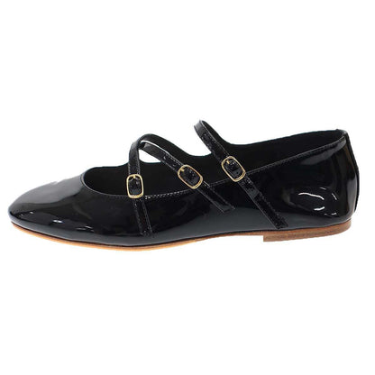 Celine Criss Cross Baby Zuballerina Flat Shoes Black — view 2