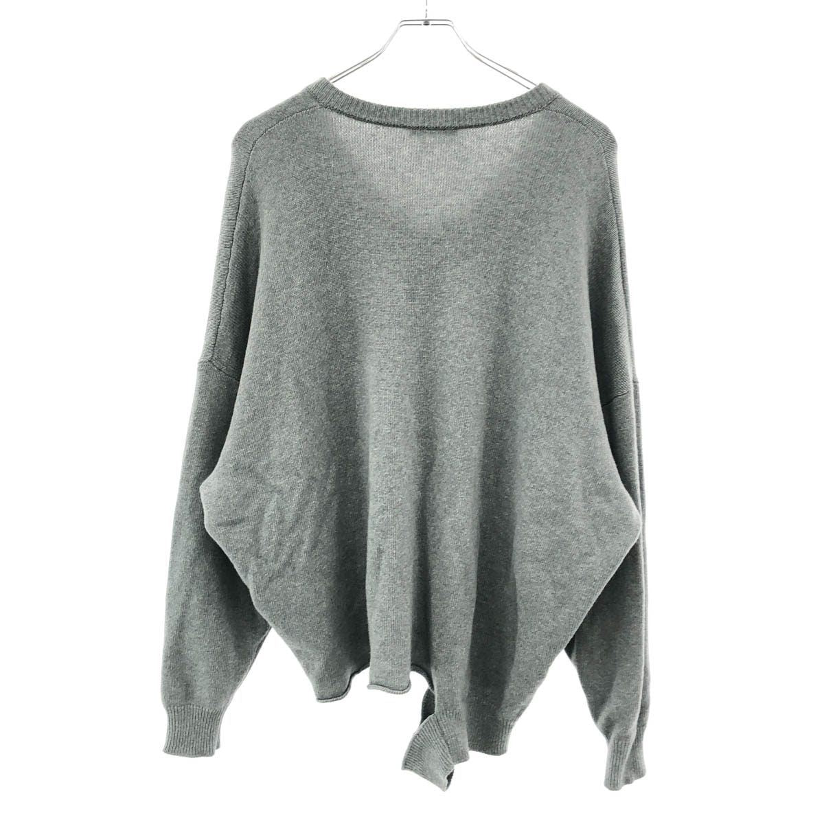 Balenciaga Neck Knit Sweater Gray 40 — view 2