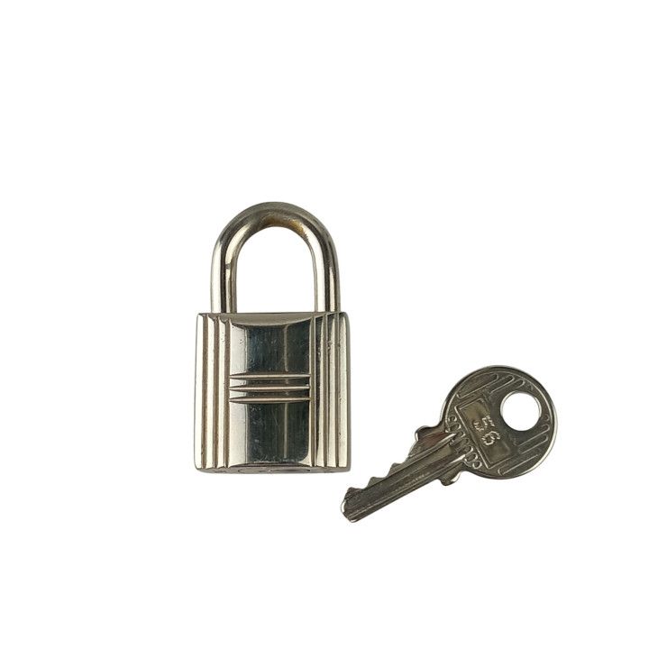 Hermes Padlock Cadena Silver Metal