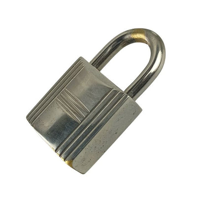 Hermes Padlock Cadena Silver Metal — view 4