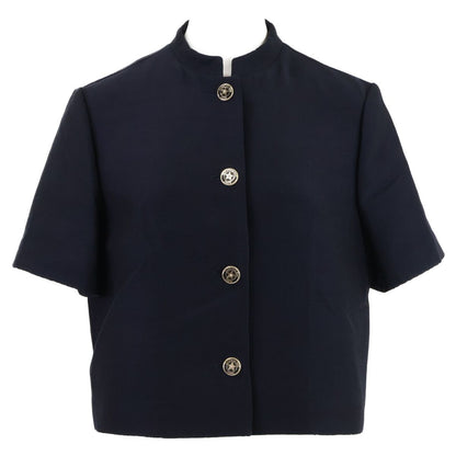 Dior Lining Oblique Logo Star Button Short Sleeve Jacket 36