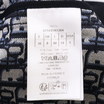 Dior Lining Oblique Logo Star Button Short Sleeve Jacket 36 — view 6