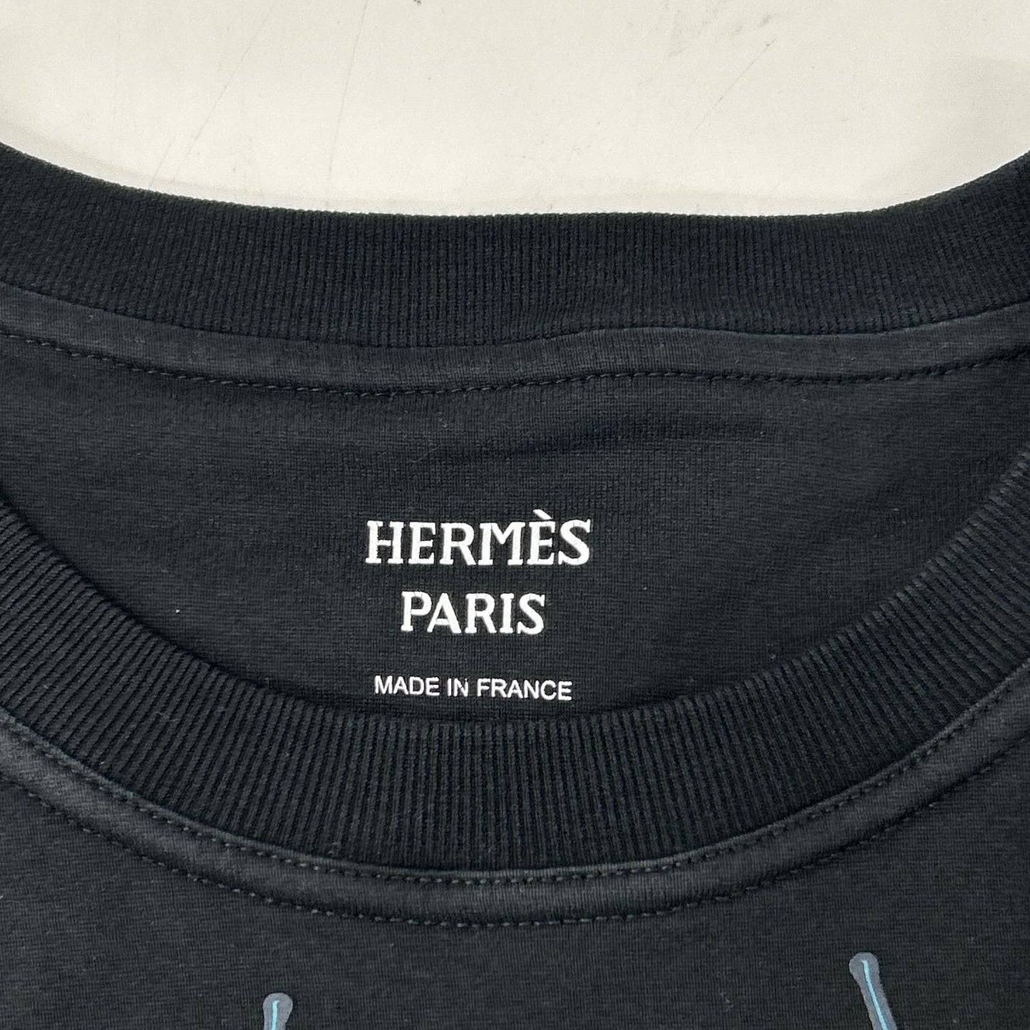 Hermes Black Cartouche Molle Short Sleeve Top 34 — view 3