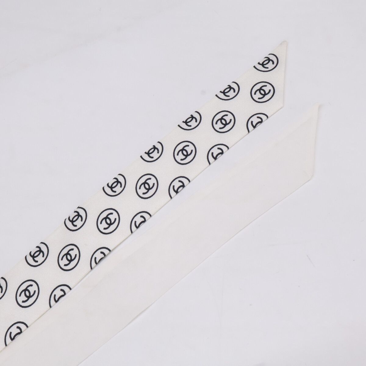 Chanel CC Logo Silk Headband — view 4