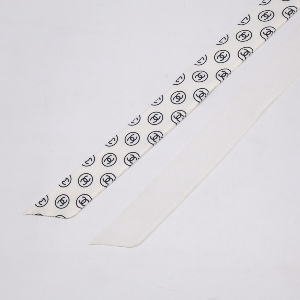Chanel CC Logo Silk Headband — view 5