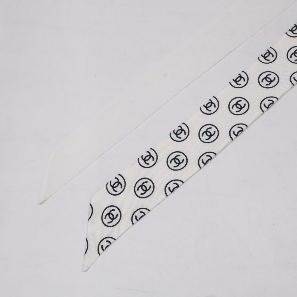Chanel CC Logo Silk Headband — view 2