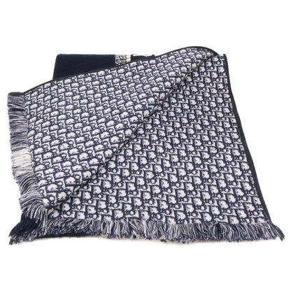 Dior Oblique Logo Embroidery Wool Silk Scarf — view 4