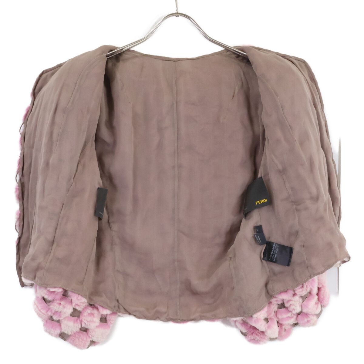 Fendi Chinchillafa Silk Front Button 38 T-Shirt — view 4