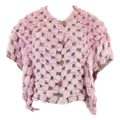 Fendi Chinchillafa Silk Front Button 38 T-Shirt
