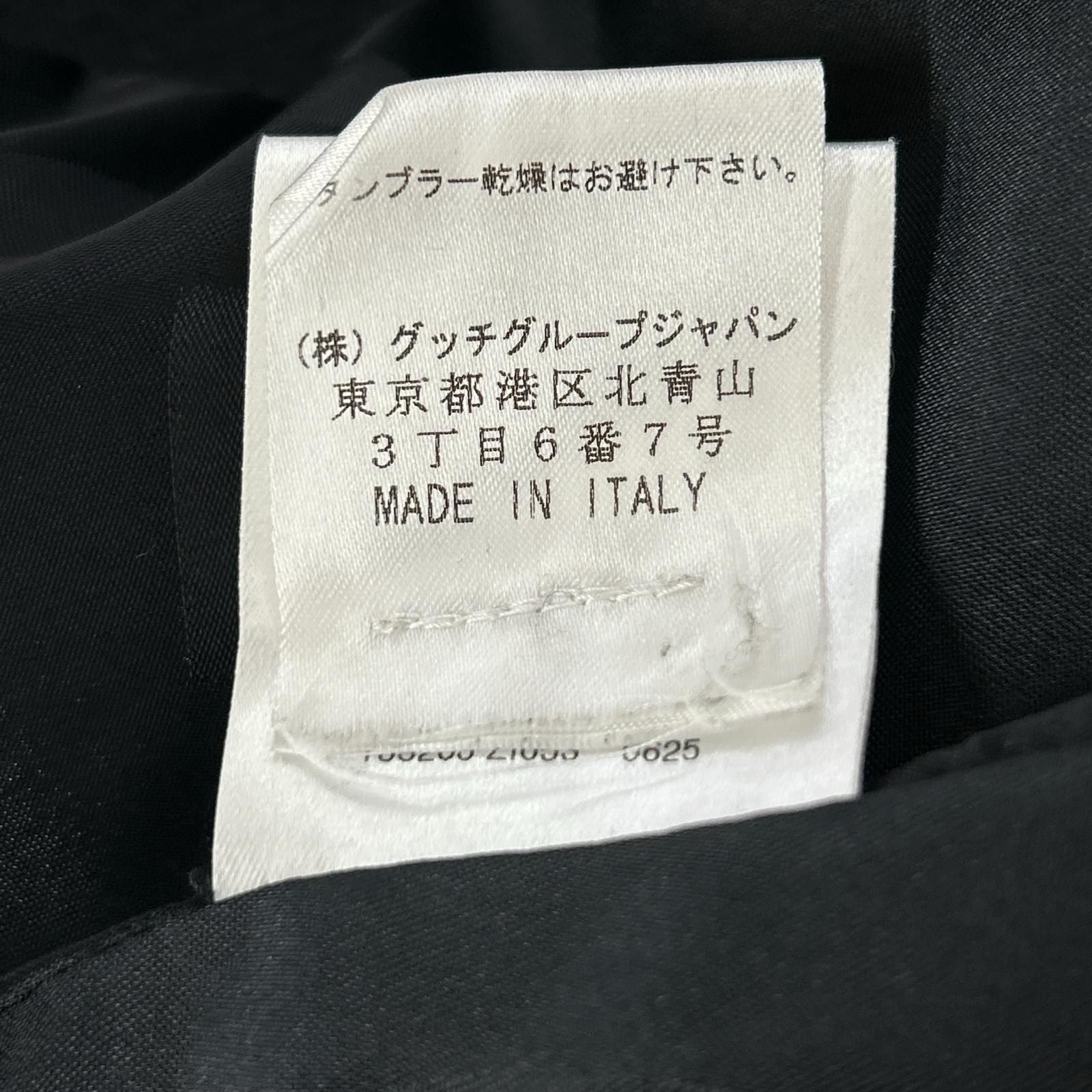 Gucci Black Wool Angora Cut Replacement Coat — view 5