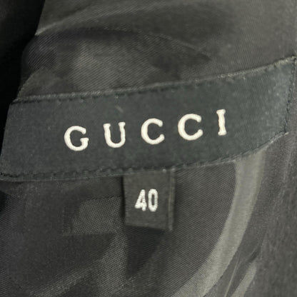 Gucci Black Wool Angora Cut Replacement Coat — view 4