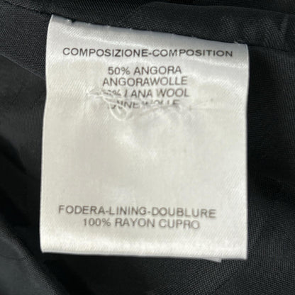 Gucci Black Wool Angora Cut Replacement Coat — view 6