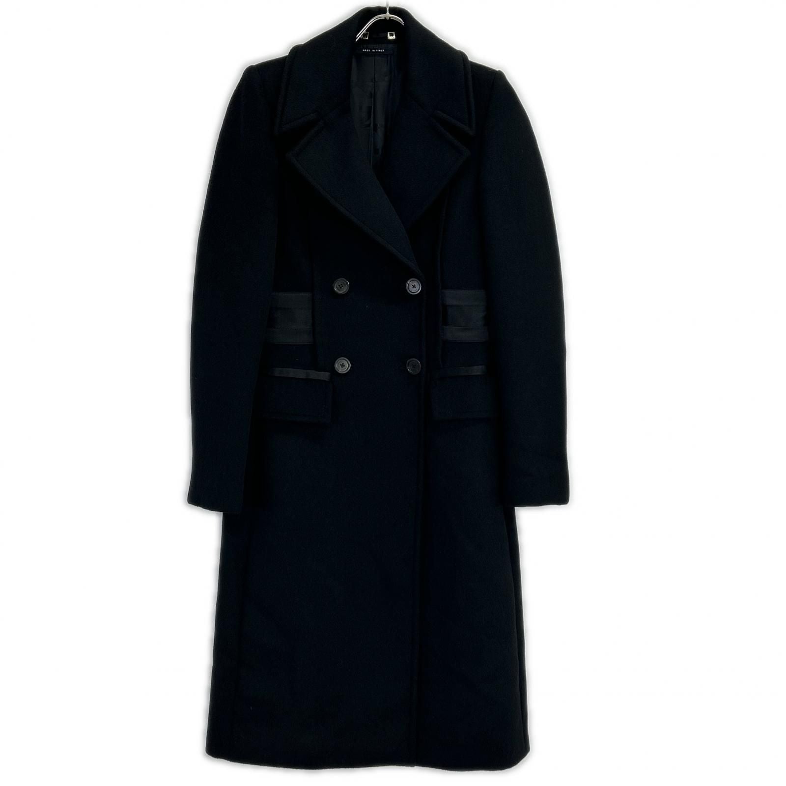 Gucci Black Wool Angora Cut Replacement Coat