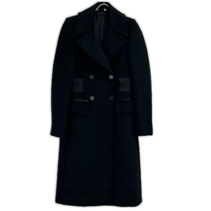 Gucci Black Wool Angora Cut Replacement Coat