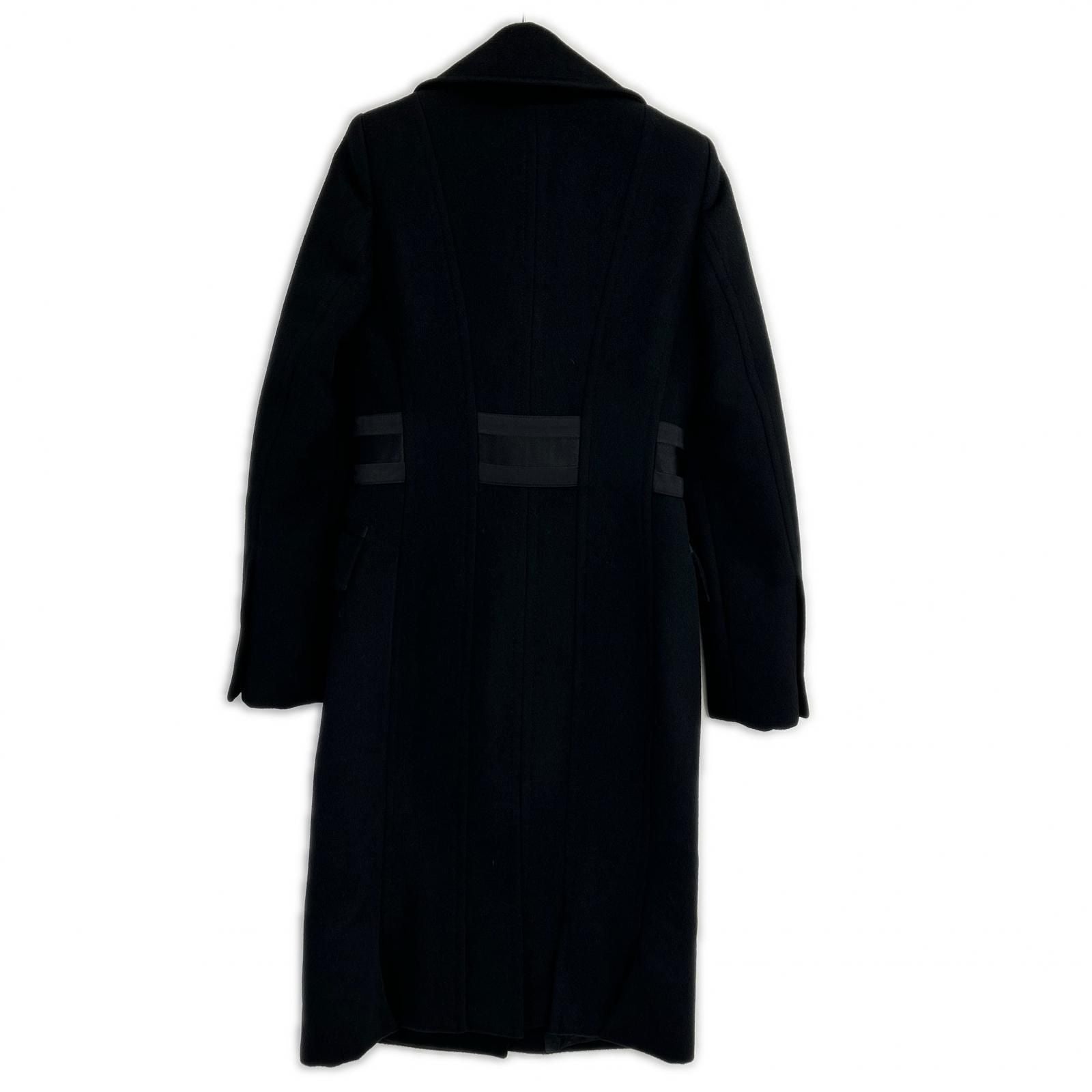 Gucci Black Wool Angora Cut Replacement Coat — view 2