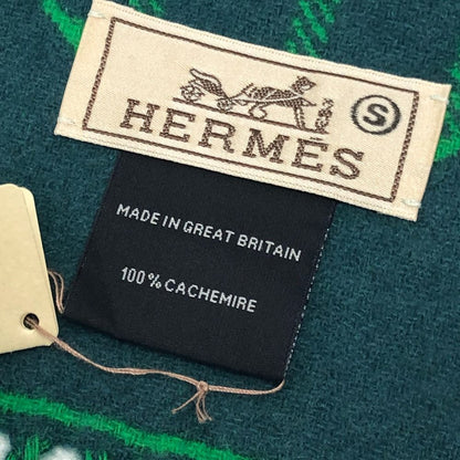 Hermes Scarf Camaille Cashmere Green — view 8