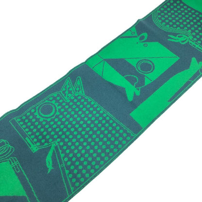 Hermes Scarf Camaille Cashmere Green — view 6