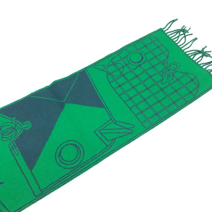 Hermes Scarf Camaille Cashmere Green — view 4