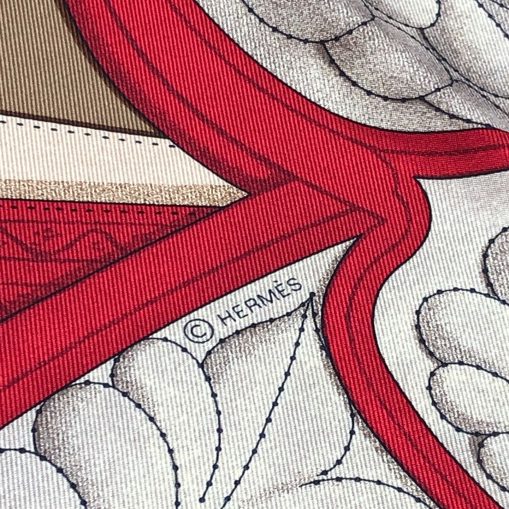 Hermes Scarf Carre 90 Ettres Equestres Silk Multicolor — view 6