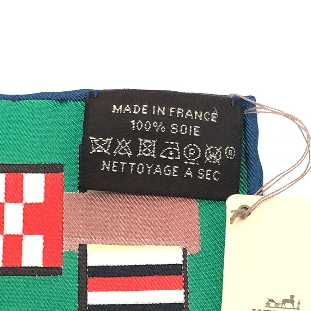 Hermes Scarf Carre 90 Ettres Equestres Silk Multicolor — view 4