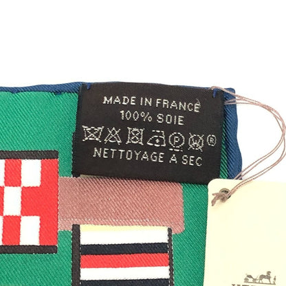 Hermes Scarf Carre 90 Ettres Equestres Silk Multicolor — view 4