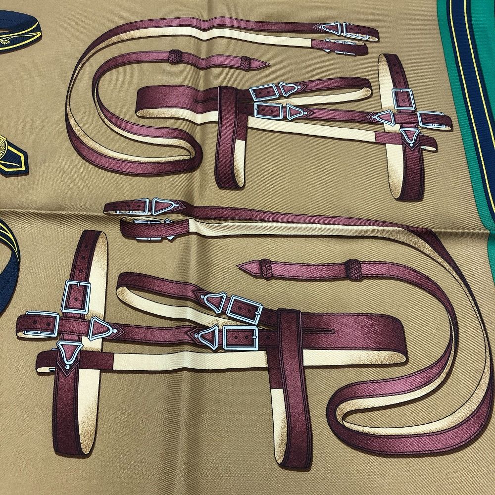 Hermes Scarf Carre 90 Ettres Equestres Silk Multicolor — view 8