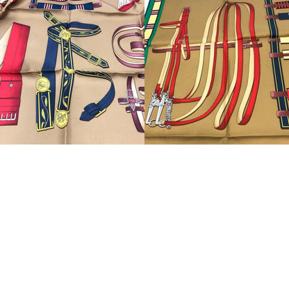 Hermes Scarf Carre 90 Ettres Equestres Silk Multicolor — view 9