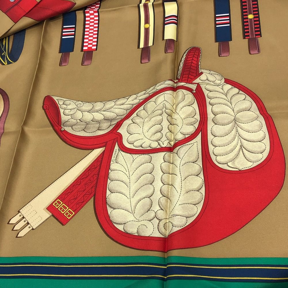 Hermes Scarf Carre 90 Ettres Equestres Silk Multicolor — view 7