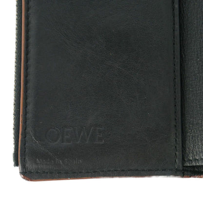 Loewe Anagram Vertical Wallet Trifold Black — view 6